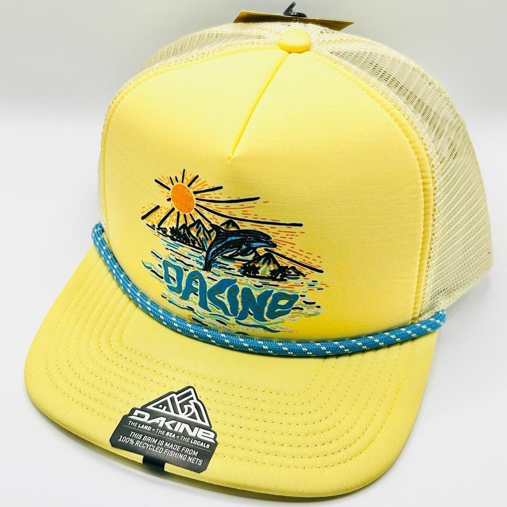 Dakine Vacation Dolphin Graphic Foam Rope Trucker Hat Cap Snapback Adjustable